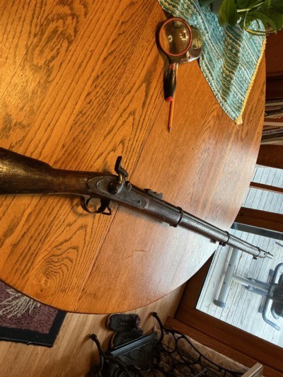 Antique Civil War era Confederate .577 caliber Tower rifle marked LSM - Image 13 of 15