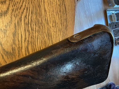 Antique Civil War era Confederate .577 caliber Tower rifle marked LSM - Image 6 of 15