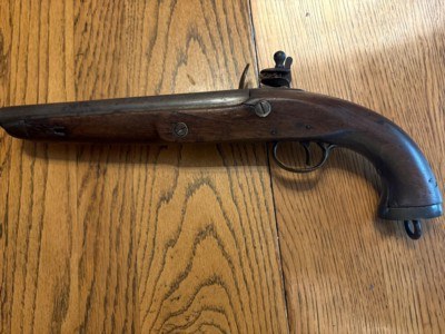 Antique Original Circa 1800 Napoleonic era Belgium made Flintlock Military Hirse Pistol - Image 2 of 15