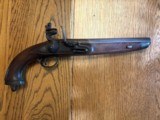 Antique Original Circa 1800 Napoleonic era Belgium made Flintlock Military Hirse Pistol