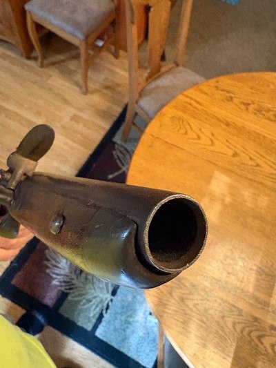 Antique Original Circa 1800 Napoleonic era Belgium made Flintlock Military Hirse Pistol - Image 11 of 15