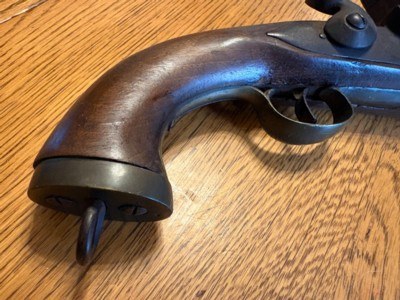 Antique Original Circa 1800 Napoleonic era Belgium made Flintlock Military Hirse Pistol - Image 8 of 15