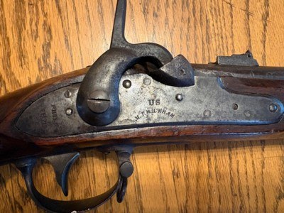 Model 1816 US Contract W.T.Wickham Conversion Musket 69caliber Converted by H and P in 1861 - Image 1 of 15