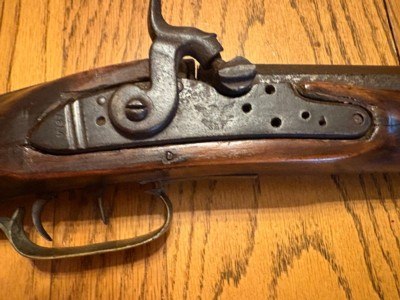 Antique Kentucky half stock rifle. - Image 3 of 15