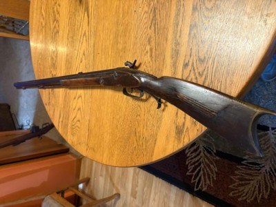 Antique Kentucky half stock rifle. - Image 11 of 15