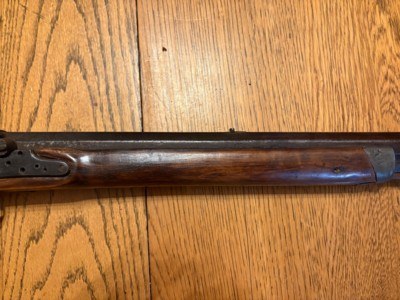 Antique Kentucky half stock rifle. - Image 6 of 15