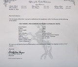 Colt
Model
1908
Nickel
.380
Letter, 1 gun shipment , box, papers - 14 of 16