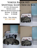 Vortex Razor HD angled spotting scope - 1 of 4