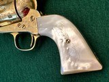 Colt model 1873 SA Engraved Gold Gilded .45 Caliber Revolver - 6 of 11