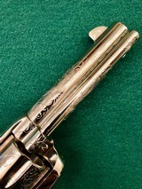 Engraved Colt SAA 45 LC 4 3/4" - 4 of 16