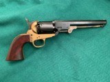 1851 Navy Arms Company / revolver .36 cal / brass / walnut grips / 7 1/2 barrel - 3 of 4