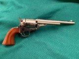 Uberti 1872 open top early model revolver replica / Navy Grip / this one in Nickel / 45LC / 7 1/2 " barrel factory fresh brand new in box - 3 of 4