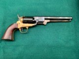 1851 Pietta replica revolver / navy / brass .36 Cal / 7 1/2 barrel / factory box included - 1 of 3