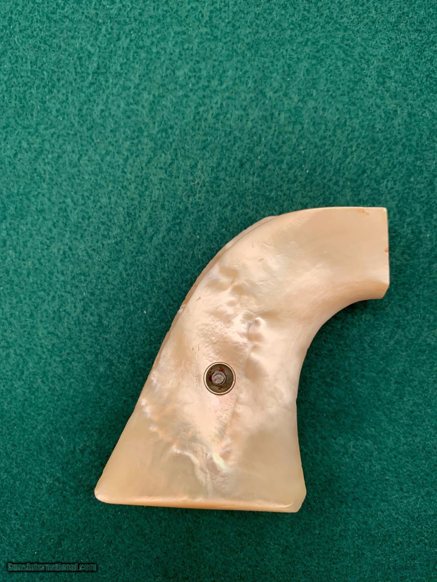 Antique First Generation Mother Of Pearl 2 Piece Grips Rare For Colt Saa Model 1873 0141