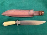 Bowie hunting knive length / 16 1/2 inches simulated ivory - 2 of 3