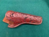 1880"s holster original S.D.Meyers Holster from El Paso Texas hand carved deep relief in good condition for a Colt SAA model 1873 4 /3/4 "or - 1 of 5