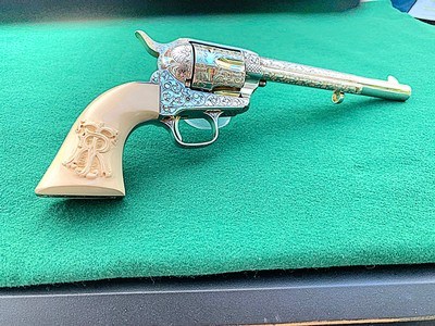 Teddy Roosevelt Commemorative .44-40 by Uberti  Mfg . 1990  (New condition, never fired). - Image 1 of 13