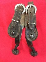 August Buermann Inlaid Spurs/Leathers - 2 of 7