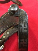 August Buermann Inlaid Spurs/Leathers - 6 of 7