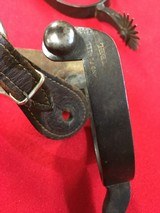 August Buermann Inlaid Spurs/Leathers - 4 of 7