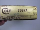 Colt Cobra .38 100% New In Box 1977 - 9 of 9
