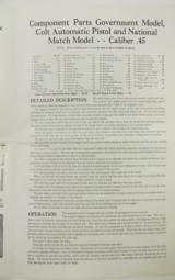 Colt 1911 PREWAR BOX,PAPERS,MAGS..VINTAGE 1917 GENUINE,NOT REPRO - 9 of 9