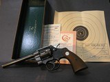 Colt Official Police Revolver, Caliber 22 Long Rifle, 6 Inch Barrel, With Original Box and Papers - 1 of 16