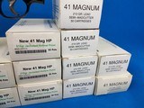 SMITH AND WESSON MODEL 57 41 MAGNUM AND 11 BOXES OF AMMO - 12 of 18