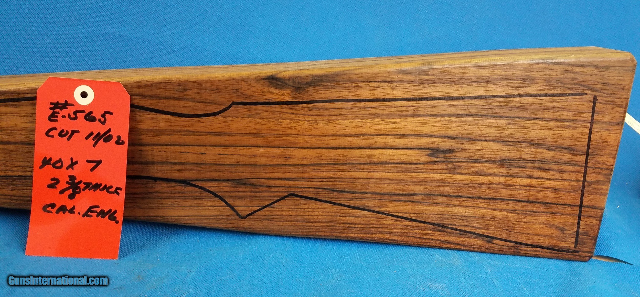 English Walnut Rifle Blank