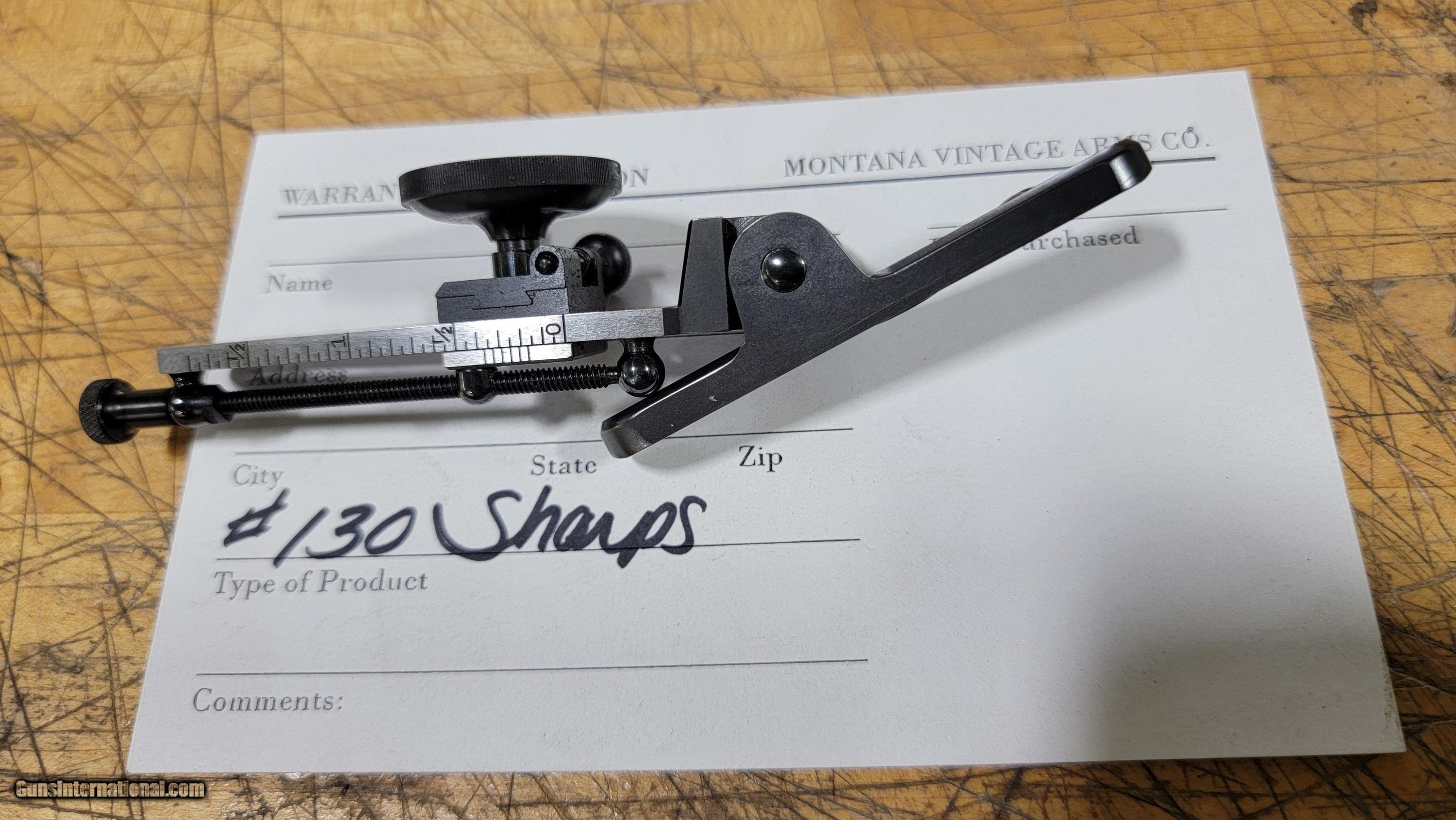 MONTANA VINTAGE ARMS VERNIER TANG SIGHT.