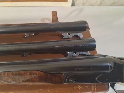 Winchester Model 21 12 ga 3 barrel set, factory letter - Image 5 of 20