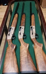 BERETTA - A400 ACTION SET OF 3 - 12, 20, and 28 ga 28" A UNIQUE 1 OF A KIND WITH HAND ENGRAVING AND A HAND BUILT CASE ( SELLING AT COST!!  - 2 of 20