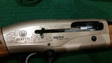 BERETTA - A400 ACTION SET OF 3 - 12, 20, and 28 ga 28" A UNIQUE 1 OF A KIND WITH HAND ENGRAVING AND A HAND BUILT CASE ( SELLING AT COST!!  - 7 of 20