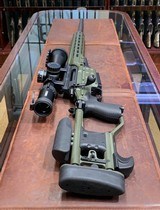 SAKO TRG 42A1, Olive Drab Green, with Steiner 4-28 x 56 M7Xi Tremor 3 Reticle Scope and Steiner T-Series Extra High Scope Rings - 6 of 6