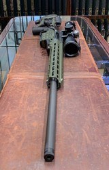 SAKO TRG 42A1, Olive Drab Green, with Steiner 4-28 x 56 M7Xi Tremor 3 Reticle Scope and Steiner T-Series Extra High Scope Rings - 3 of 6