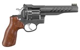 Ruger Super GP100 Revolver Double 357 Magnum 5.5" 8 Rd Hogue Hardwood Grip Black PVD Stainless Steel *FREE 10 MONTH LAYAWAY* - 2 of 3