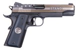 Sig Sauer - 1911 Stand, 45 ACP, 5", Siglite Night Sights, Engraved Slide, Medallion Grip, Black, 7-rd *FREE 10 MONTH LAYAWAY* - 1 of 2
