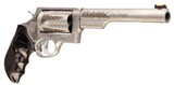 Taurus Judge Engraved Revolver 410/45 Colt (LC) 6.5" 5 Rd Dymondwood w/Finger Grooves Grip Stainless *FREE LAYAWAY* - 1 of 1