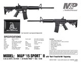 Smith & Wesson M&P15 Sport II .223 rem/ 5.56 NATO Black with "Don't Tread on Me" Laser Engraged **FREE 10 MONTH LAYAWAY** - 2 of 2