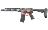 Ruger AR-556, Pistol American Flag Cerakote 5.56 NATO 10.50" 30+1 *Free Layaway* - 2 of 3