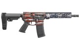 Ruger AR-556, Pistol American Flag Cerakote 5.56 NATO 10.50" 30+1 *Free Layaway* - 1 of 3