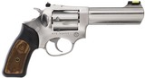 Ruger SP101 Standard Revolver 357 Mag 4.20" 5 Rd Black Rubber w/Wood Insert Grip Stainless Steel *FREE LAYAWAY* - 1 of 2