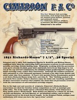 Cimarron CA925 Richards-Mason 1851 Navy Conversion 38 Special**10 MONTH FREE LAYAWAY** - 2 of 3