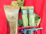 WW2 REMINGTON RAND 1911A1 COLT 1942 with GI 1942 Holster and 3 magazines in GI pouch - 12 of 12