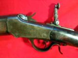  antique 1885 LOW WALL in .32 LONG. Heavy #2 OCTAGON barrel, SINGLE SET TRIGGER, LYMAN TANG SIGHT AND TARGET FRONT SIGHT. Curved light Sc - 7 of 12