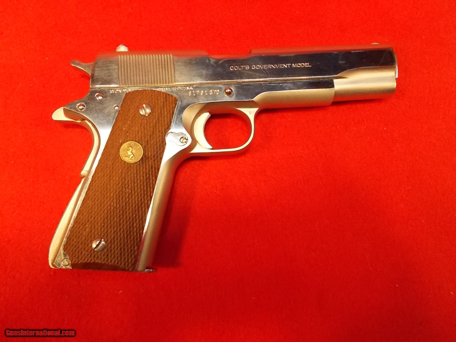 COLT MKIV, SERIES 70, GOVERNMENT MODEL .45 NICKEL