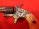 COLT 1871 OPEN TOP EARLY RIM-FIRE POCKET REVOLVER... FACTORY ENGRAVED WITH IVORY GRIPS - 4 of 7