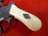 ENGRAVED, CASED, FOREIGN 8mm PINFIRE PISTOL, IVORY GRIP,REVOLVER- 8 of 16