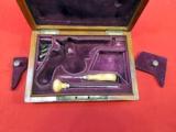 ENGRAVED, CASED, FOREIGN 8mm PINFIRE PISTOL, IVORY GRIP,REVOLVER- 16 of 16
