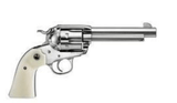 Ruger Bisley Vaquero Revolver .45LC 5.5 in 6rd. Stainless with Ivory Grips Model 5129 matching pair - 2 of 5